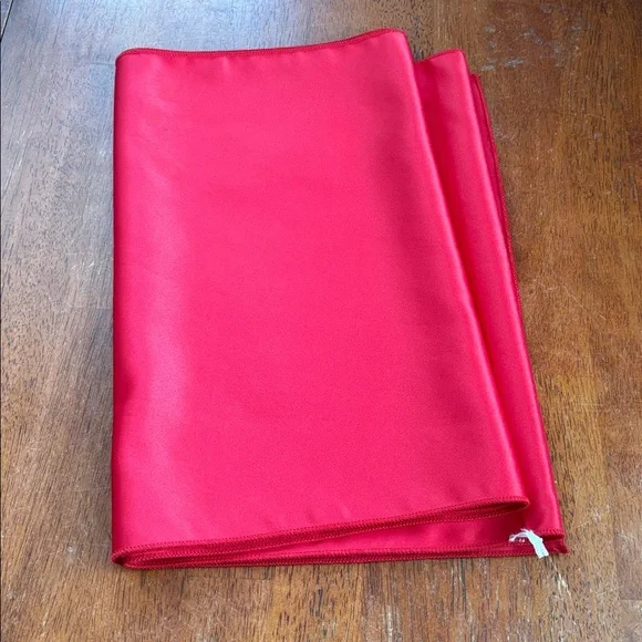 Elegant Red Strapless satin Dress with wrap - Picture 11 of 13